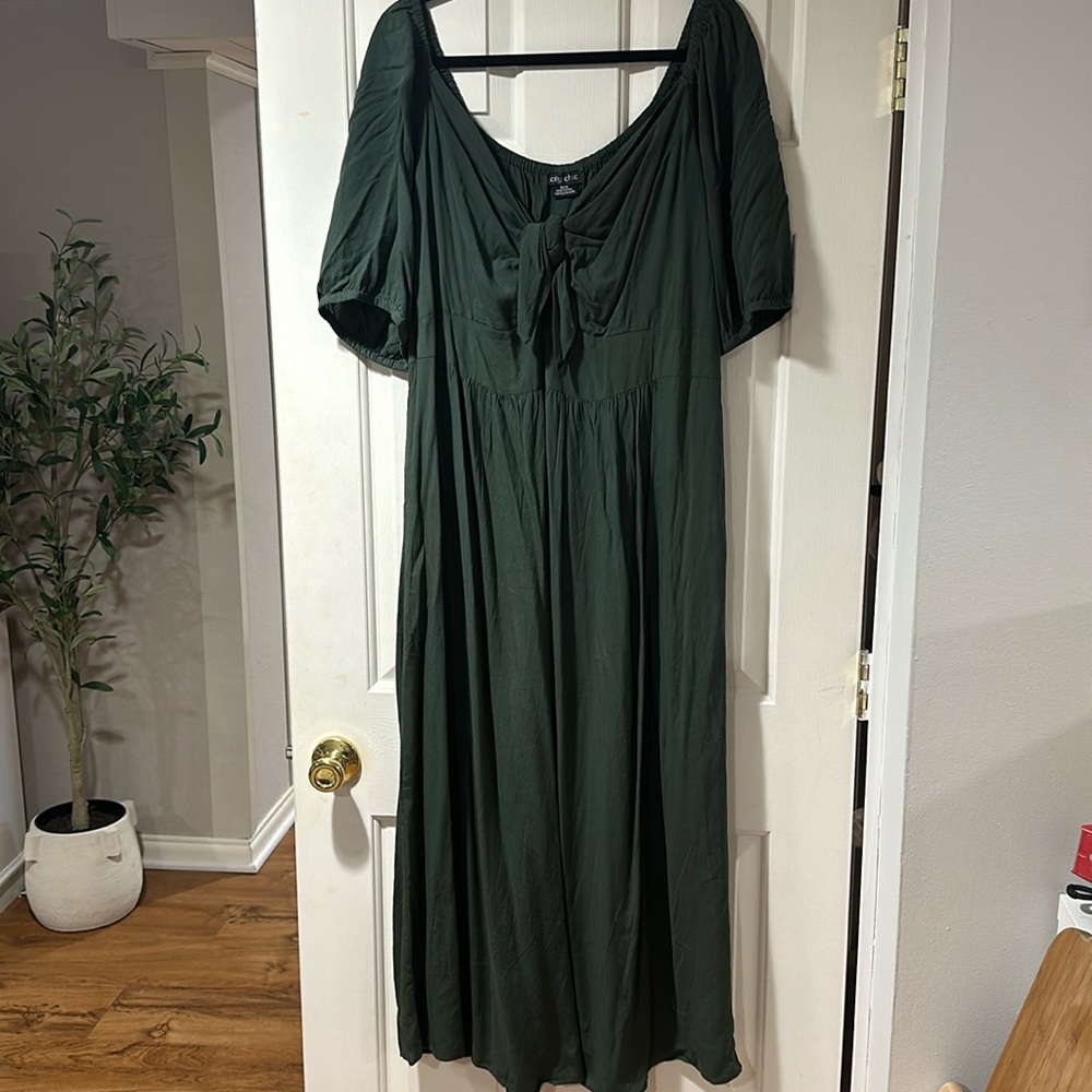 OFF THE SHOULDER CITY CHIC MAXI GOWN